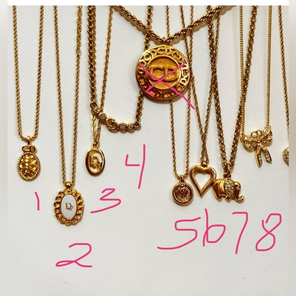 Vintage Gold Plated Dior Necklaces - Picture 11 of 12